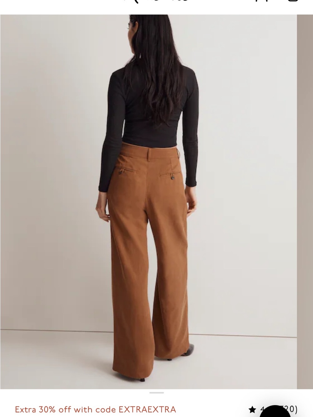 Madewell Harlow Wide-Leg Pant - Picture 3 of 10